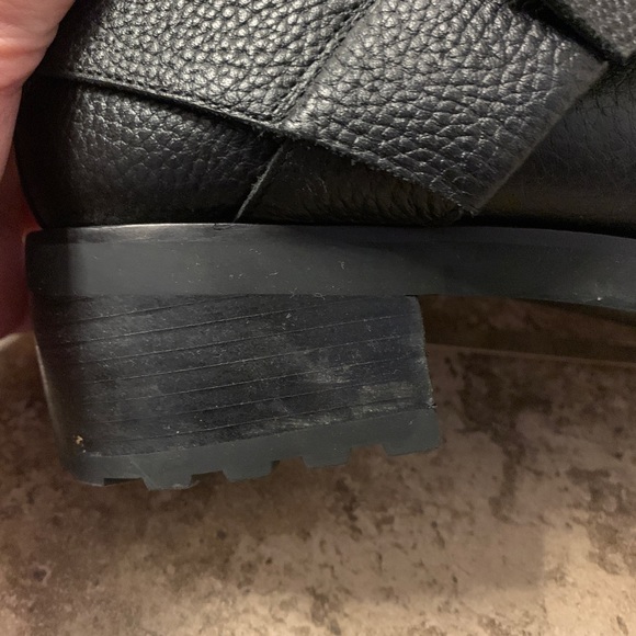 White House Black market quilted leather black mid calf boot - women's size 11 - Picture 4 of 13